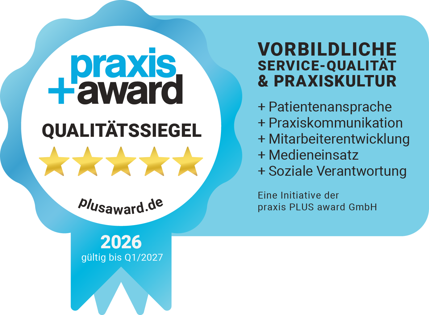 Praxis+ Award 2026, 5 Sterne